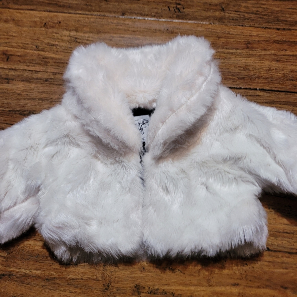 Girls 12-18 months faux fur jacket